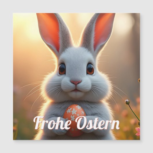 Fröhlicher Osterhase im Zauber des Frühlings (Voorkant)