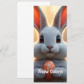 Fröhlicher Osterhase im Zauber des Frühlings (Voorkant / Achterkant)