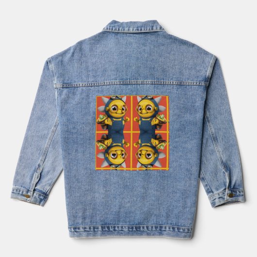 Fröhlicher Taco-Freund Denim Jacket (Achterkant)
