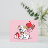 Fröhlicher Welpe Briefkaart (Staand voorkant)