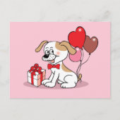 Fröhlicher Welpe Briefkaart (Voorkant)