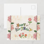 fröhliches Stickbildbild Briefkaart (Voorkant / Achterkant)