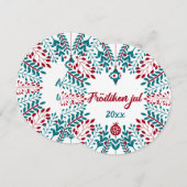 Fröiliken jul, Noord-Fries Prettig kerstfeest Feestdagenkaart (Voorkant / Achterkant)