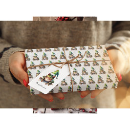 Frolic Christmas Frog, op maat Cadeaulabel