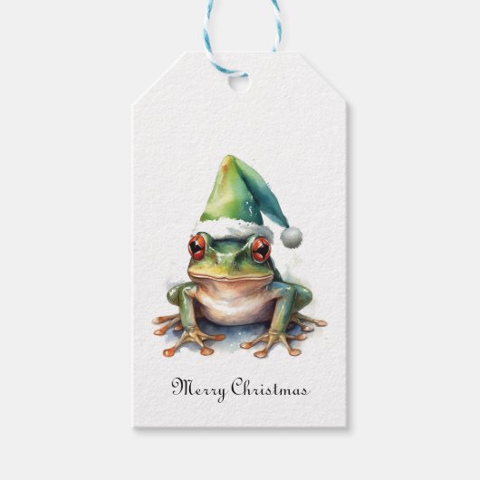 Frolic Christmas Frog, op maat Cadeaulabel (Voorkant)