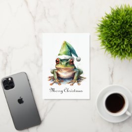 Frolic Christmas Frog, op maat Folie Feestdagenkaart
