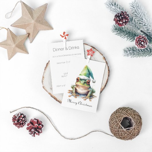 Frolic Christmas Frog, op maat Kaart