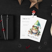 Frolic Christmas Frog, op maat Kaart
