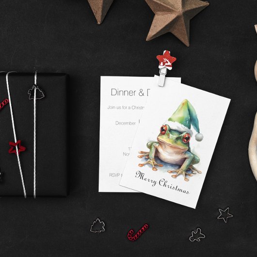 Frolic Christmas Frog, op maat Kaart