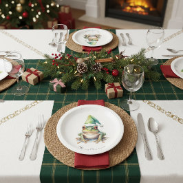 Frolic Christmas Frog, op maat Papieren Bordje
