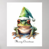 Frolic Christmas Frog, op maat Poster (Voorkant)