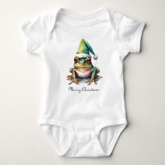 Frolic Christmas Frog, op maat Romper (Voorkant)
