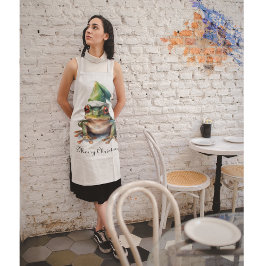 Frolic Christmas Frog, op maat Schort