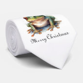 Frolic Christmas Frog, op maat Stropdas (Opgerold)