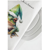 Frolic Christmas Frog, op maat Theedoek