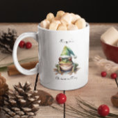 Frolic Christmas Frog, op maat Tweekleurige Koffiemok