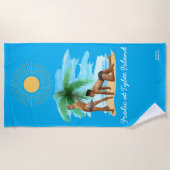 Frolic in Tybee Island Gay Beach Towel Strandlaken (Voorkant)
