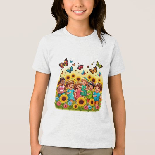 Frolic in velden Tri-Blend shirt (Voorkant)