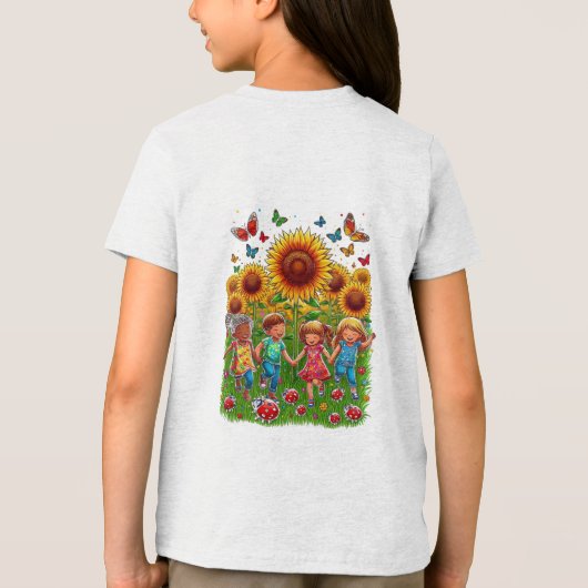 Frolic in velden Tri-Blend shirt (Achterkant)