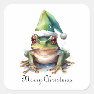 Frolic Kerstkikker, op maat gemaakt Vierkante Sticker