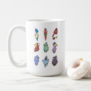 Frolic Pattern Mok met Cartoon Vogel