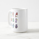 Frolic Pattern Mok met Cartoon Vogel (Voorkant links)