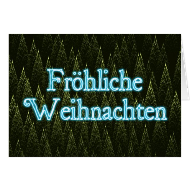 Froliche Weihnachten - Conifers (Voorkant Horizontaal)