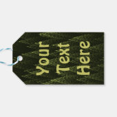 Froliche Weihnachten - Conifers Cadeaulabel (Achterkant Horizontaal)