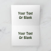 Froliche Weihnachten - Donker Bos Feestdagen Kaart (Binnen)