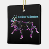 Froliche Weihnachten - Electric Moose Keramisch Ornament (Links)