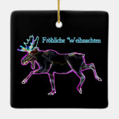 Froliche Weihnachten - Electric Moose Keramisch Ornament (Achterkant)