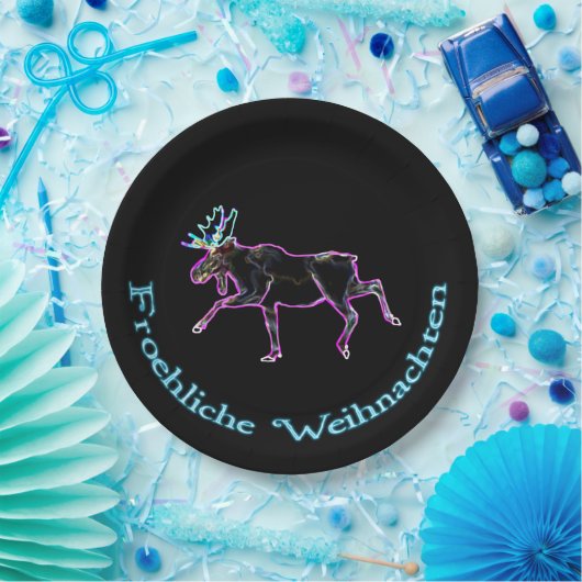 Froliche Weihnachten - Electric Moose Papieren Bordje (Feest)