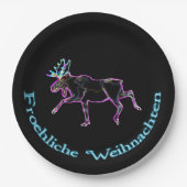 Froliche Weihnachten - Electric Moose Papieren Bordje (Voorkant)