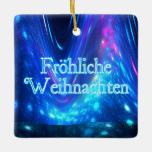 Froliche Weihnachten - Qaanaaq - Northern Lights Keramisch Ornament