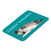 Froliche Weihnachten - Ringed zegel Magneet (Linkerzijde)