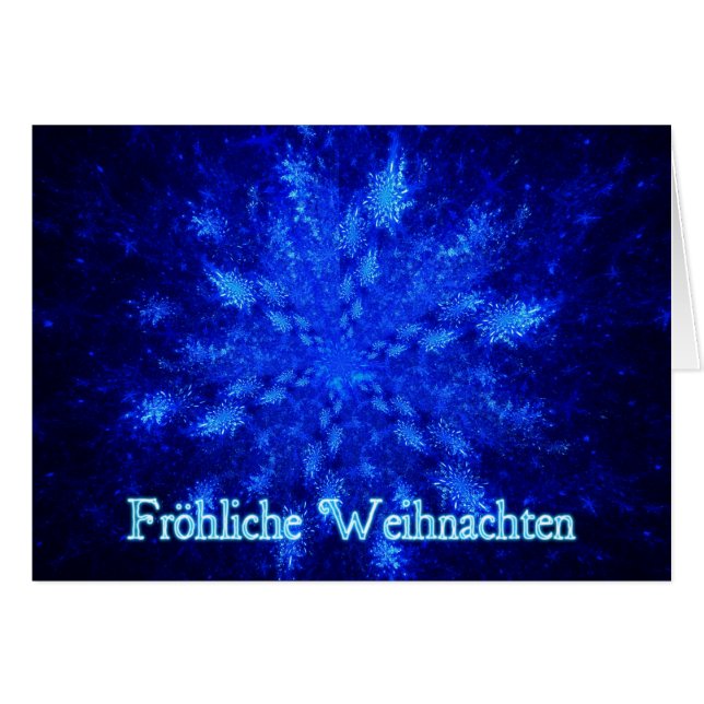 Froliche Weihnachten - Snowburst (Voorkant Horizontaal)