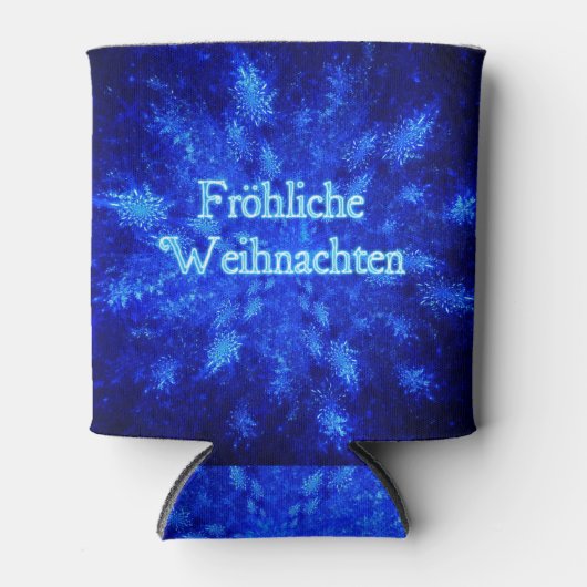 Froliche Weihnachten - Snowburst Blikjeskoeler (Voorkant)
