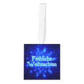 Froliche Weihnachten - Snowburst Decoratie (Voorkant)