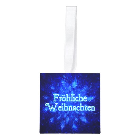 Froliche Weihnachten - Snowburst Decoratie (Voorkant)