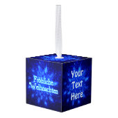 Froliche Weihnachten - Snowburst Decoratie (Achter hoekig)