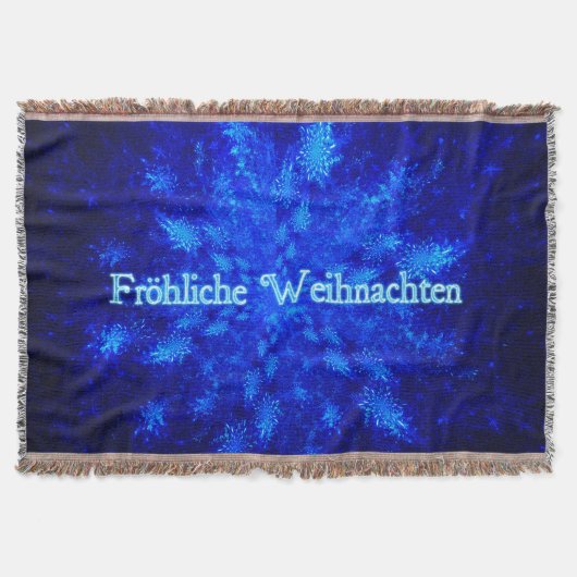 Froliche Weihnachten - Snowburst Deken (Voorkant)