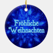 Froliche Weihnachten - Snowburst Keramisch Ornament (Achterkant)