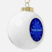 Froliche Weihnachten - Snowburst Keramische Bal Ornament (Links)