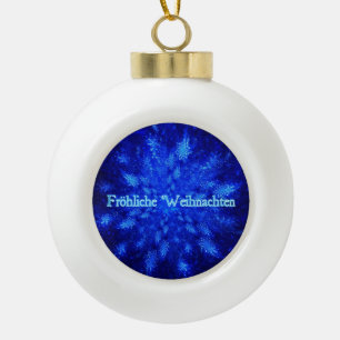 Froliche Weihnachten - Snowburst Keramische Bal Ornament
