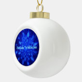 Froliche Weihnachten - Snowburst Keramische Bal Ornament (Rechts)