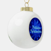 Froliche Weihnachten - Snowburst Keramische Bal Ornament (Links)