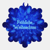 Froliche Weihnachten - Snowburst Ornament Kaart (Voorkant)