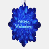 Froliche Weihnachten - Snowburst Ornament Kaart (Links)
