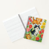 Frolicking Country Cats in de tuin Notitieboek (Binnen)