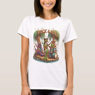 Frolicking Frogs vormen een fantastische Froggy Ba T-shirt